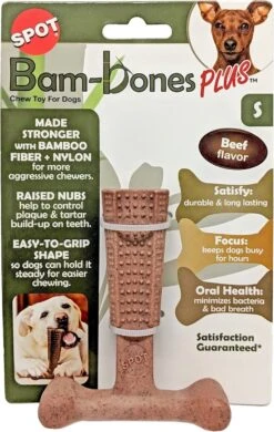Spot Bam-Bones Plus Easy Grip - Veilig Kauwbot Voor Honden - Speciaal Voor Sterke Kauwers - Verzorgt Het Gebit Van De Hond - Rund Of Kip - S/M/L - Maat: Large, Smaak: Kip -Merkloos Winkel 760x1200 1