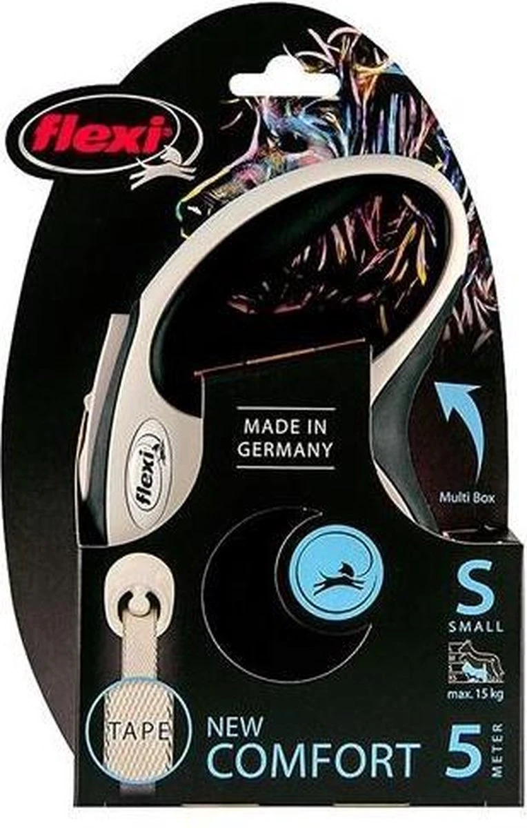 Flexi Rollijn New Comfort Tape L 8 M - Hondenriem - Zwart&Lichtgrijs 10 Flexi Rollijn New Comfort Tape L 8 M - Hondenriem - Zwart&Lichtgrijs - Afbeelding 8