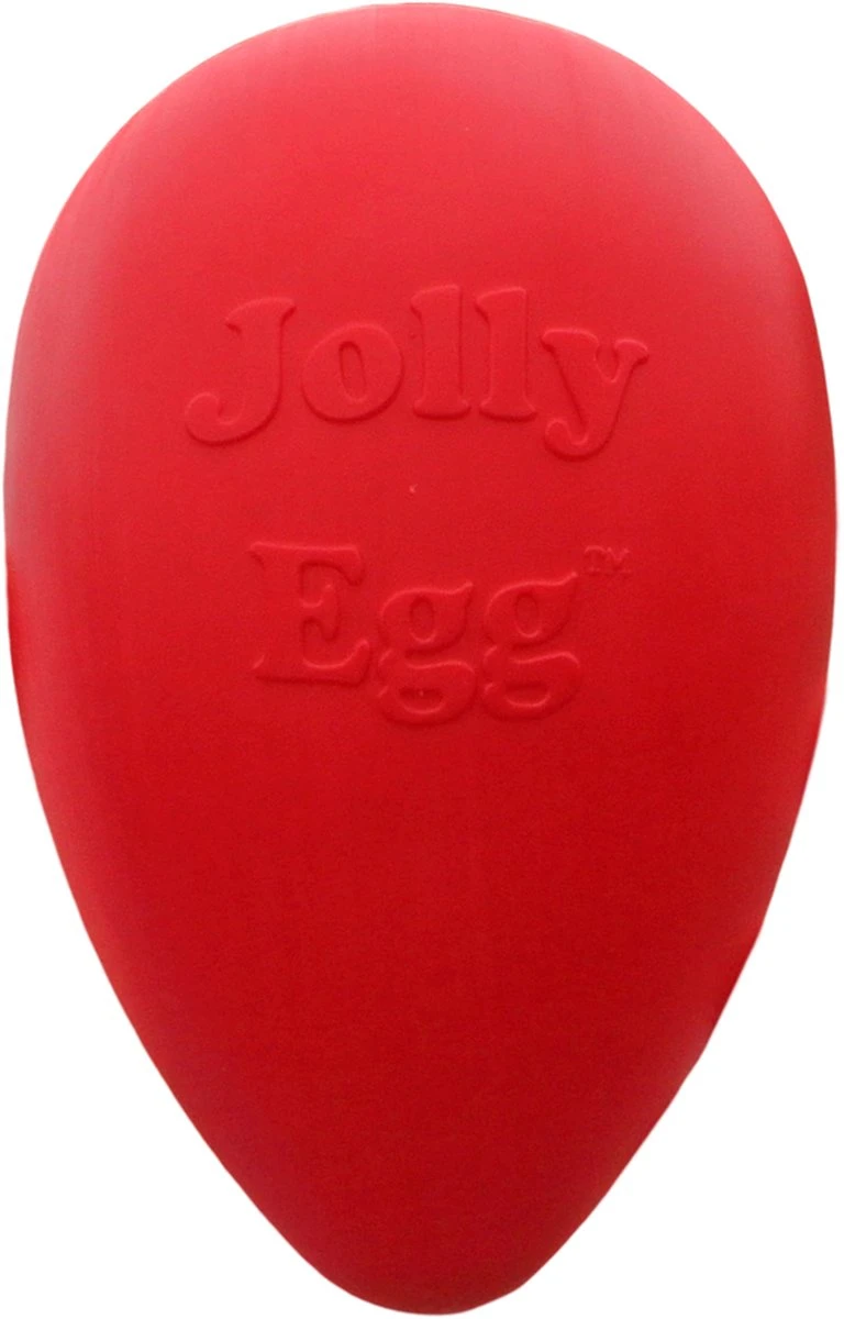 Jolly Pets Jolly Egg Hondenspeelgoed – Stevige Hondenbal – Gemaakt Van Extreem Duurzaam Kunststof – Geschikt Voor De Grotere Hond – Hondenspeeltjes – Weerbestendig - 30cm – Rood 3 Jolly Pets Jolly Egg Hondenspeelgoed – Stevige Hondenbal – Gemaakt Van Extreem Duurzaam Kunststof – Geschikt Voor De Grotere Hond – Hondenspeeltjes – Weerbestendig - 30cm – Rood