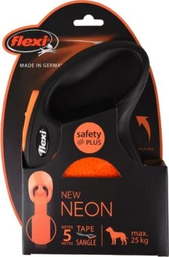 Flexi New Neon Tape - Hondenriem - Zwart/Oranje - M - 5 M - (<25 Kg) 24 Flexi New Neon Tape - Hondenriem - Zwart/Oranje - M - 5 M - (<25 Kg) -Merkloos Winkel 791x1200 2