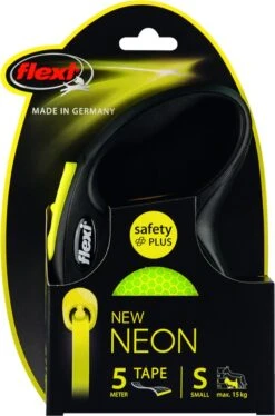 Flexi New Classic - Hondenriem Incl. Neon Band - Geel - S - 5 M - (<12 Kg) -Merkloos Winkel 792x1200 3