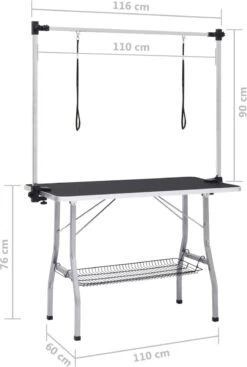 VIDAXL Hondentrimtafel Verstelbaar Met 2 Lussen En Opbergschap 27 VIDAXL Hondentrimtafel Verstelbaar Met 2 Lussen En Opbergschap -Merkloos Winkel 808x1200 1