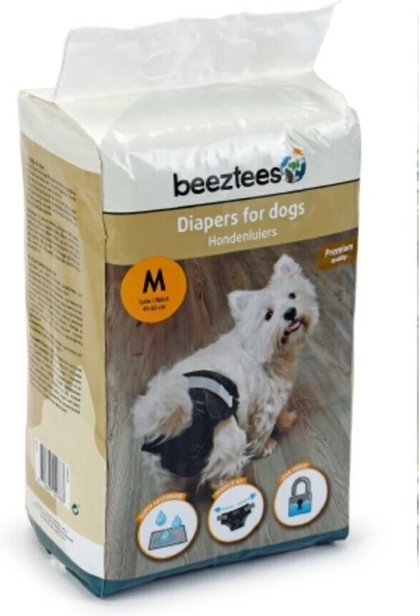 Beeztees - Hondenluier - Zwart - M - 12ST 3 Beeztees - Hondenluier - Zwart - M - 12ST