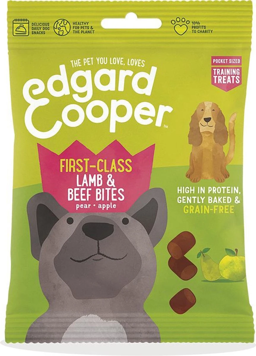 Merkloos Edgard & Cooper Lam & Rund Bites - Voor Honden - Hondensnack - 50g 14 Merkloos Edgard & Cooper Lam & Rund Bites - Voor Honden - Hondensnack - 50g - Afbeelding 12