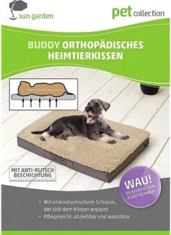 Sun Garden Buddy Orthopedisch Hondenkussen 72x50x8cm Antraciet -Merkloos Winkel 875x1200 2