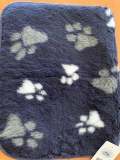 Lovely Nights Vetbed/kleed Blue With 2 Color Print Paw Met Bies 120x75 Rechthoek -Merkloos Winkel 899x1200 13