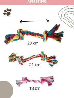 Speeltouw Hond - 3 Stuks - Speelgoed Hond - Flostouw - Hondenspeelgoed - Puppy - Trektouw -Merkloos Winkel 912x1200 2