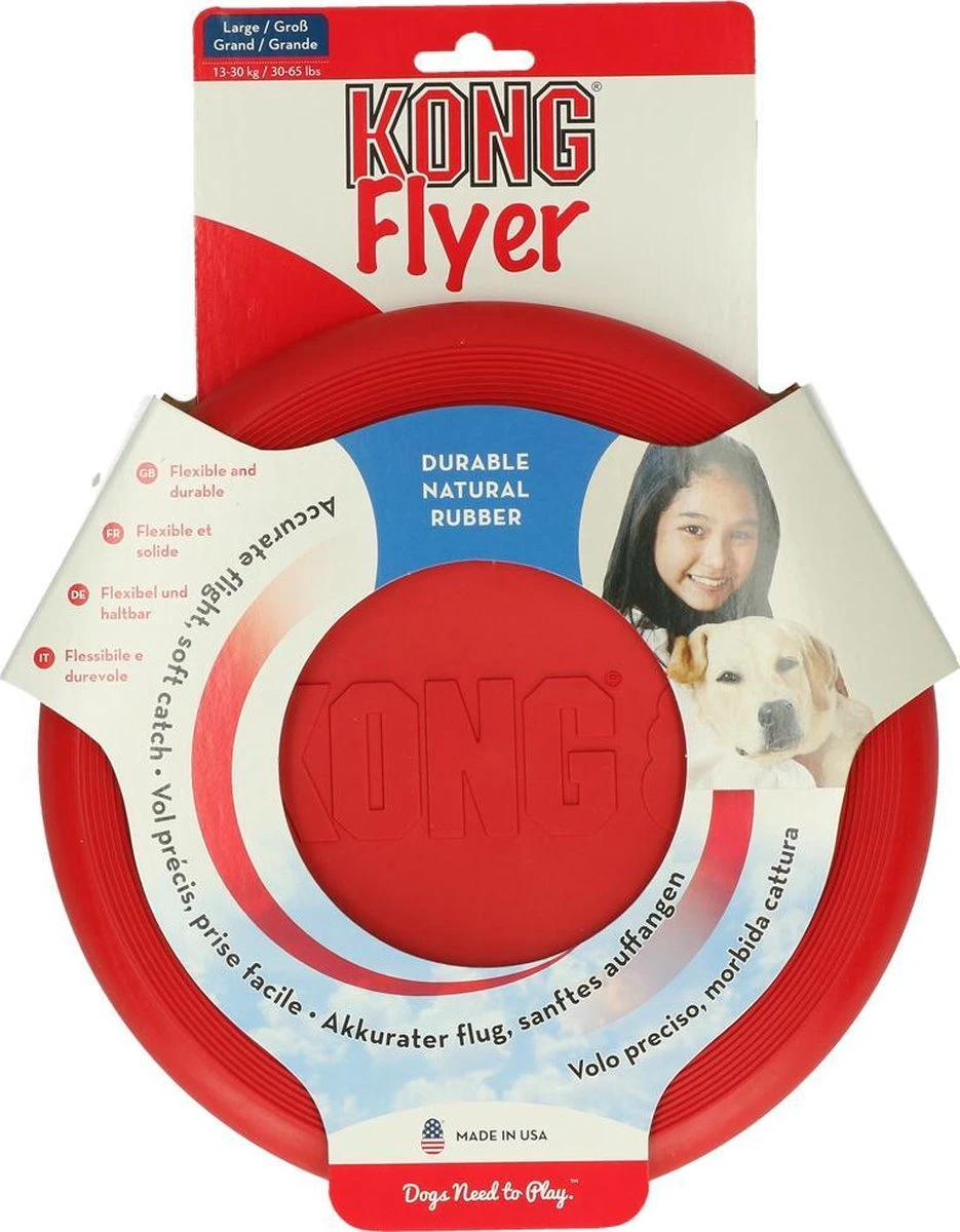 Kong Flyer Frisbee - Hondenspeelgoed - Rood - Ø25 Cm 20 Kong Flyer Frisbee - Hondenspeelgoed - Rood - Ø25 Cm - Afbeelding 18