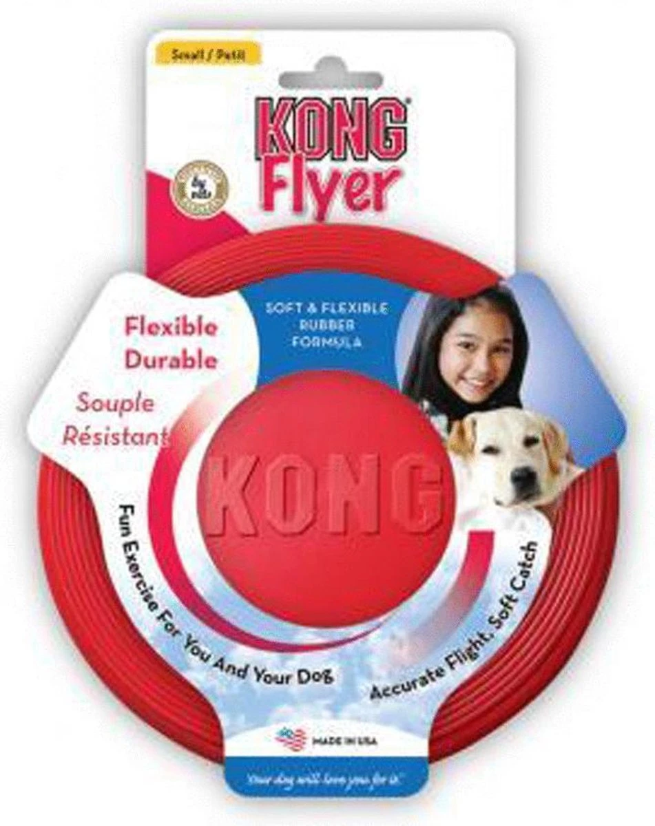 Kong Flyer Frisbee - Hondenspeelgoed - Rood - Ø25 Cm 17 Kong Flyer Frisbee - Hondenspeelgoed - Rood - Ø25 Cm - Afbeelding 15
