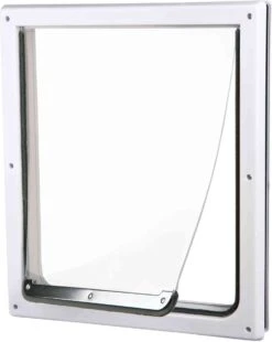 Trixie 2-Weg Hondenluik Wit - XS-S 25 X 29 CM