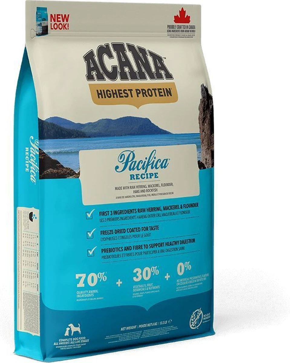 Acana Hondenvoer Highest Protein Pacifica 11,4 Kg 14 Acana Hondenvoer Highest Protein Pacifica 11,4 Kg - Afbeelding 12