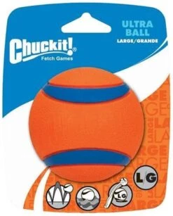 Chuckit! Ultra Ball XL – Honden Speelgoed – Ø 9 Cm – Oranje/Blauw – Apporteerspeelgoed – 1-Pack -Merkloos Winkel 965x1200 4