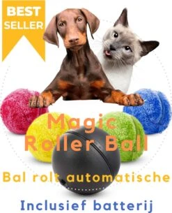 Merkloos Magic Roller Ball – Honden Speelgoed – Kattenspeeltjes - Honden Speeltjes - Kattenspeelgoed - INCLUSIEF BATTERIJ