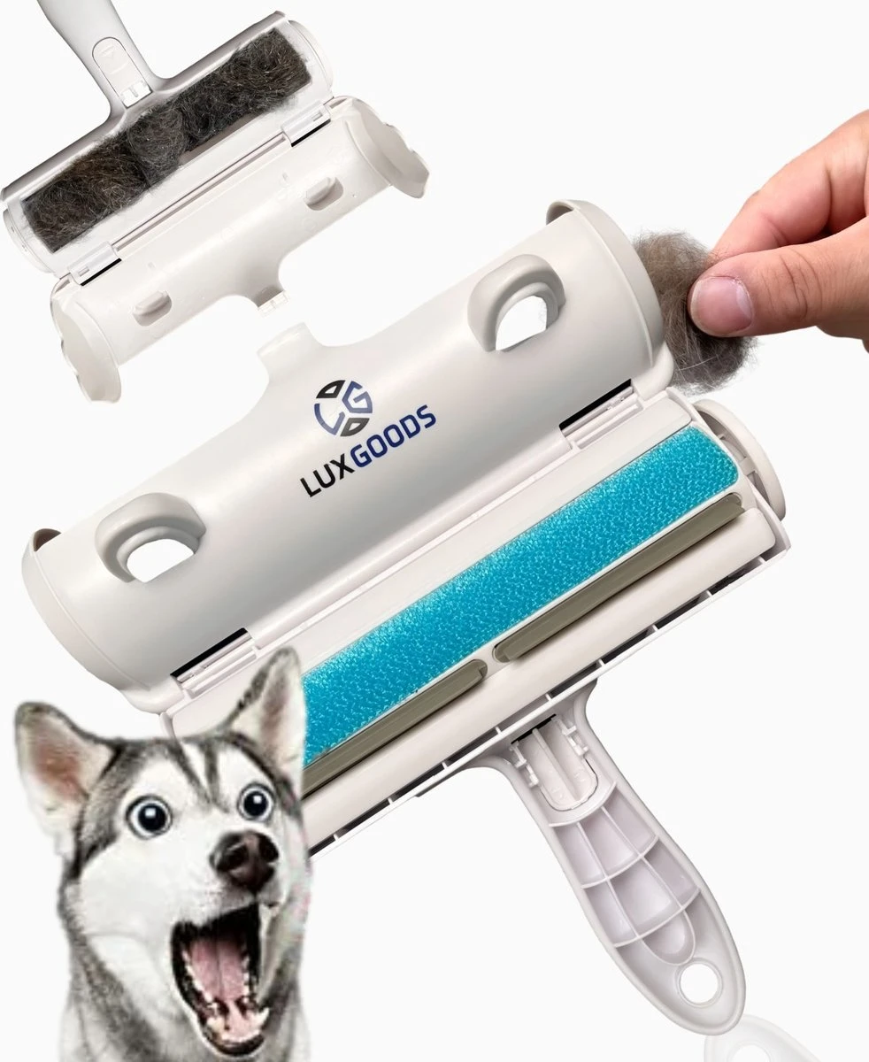 Luxgoods Huisdierhaar Verwijderaar - Blauw - Kunststof- Huisdierhaar Verwijderaar - Hondenhaar - Pluizenborstel 3 Luxgoods Huisdierhaar Verwijderaar - Blauw - Kunststof- Huisdierhaar Verwijderaar - Hondenhaar - Pluizenborstel