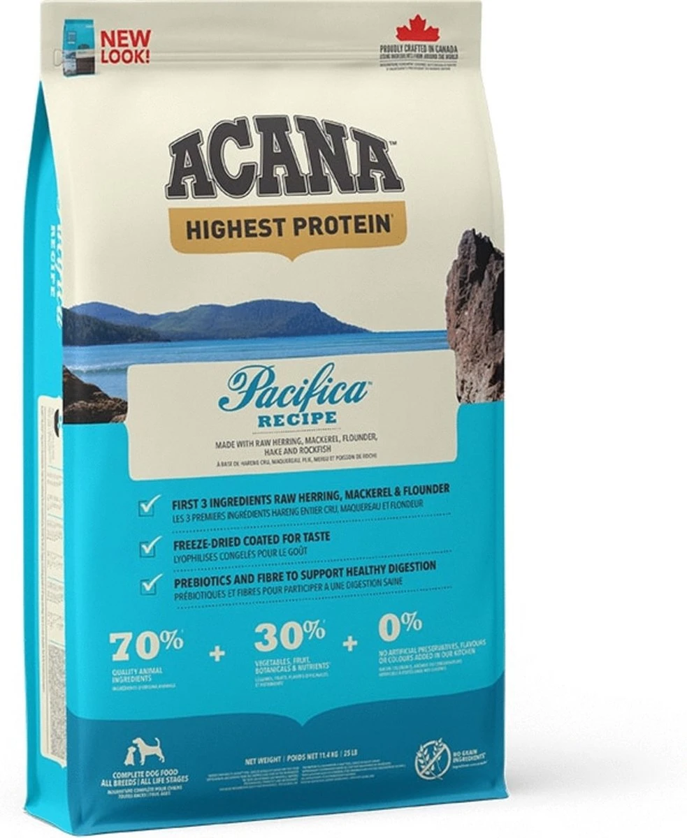 Acana Hondenvoer Highest Protein Pacifica 11,4 Kg 3 Acana Hondenvoer Highest Protein Pacifica 11,4 Kg