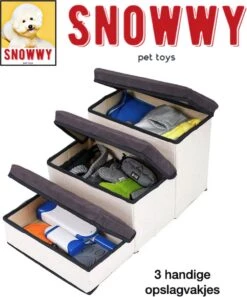 SNOWWY - Hondentrap Met Opslagruimte - Honden Loopplank Met Handige Opslagvakje - Hondenloopplanken - Inklapbaar - Huisdier Opstap - Hondentrapje - Grijs 11 SNOWWY - Hondentrap Met Opslagruimte - Honden Loopplank Met Handige Opslagvakje - Hondenloopplanken - Inklapbaar - Huisdier Opstap - Hondentrapje - Grijs -Merkloos Winkel 999x1200 16